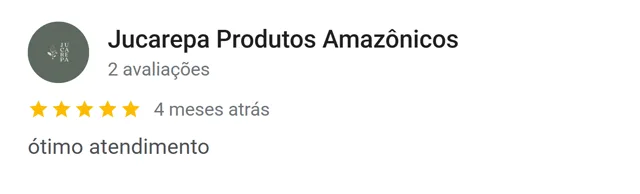 Avaliação de Jucarepa Produtos Amazônicos no Google: ótimo atendimento